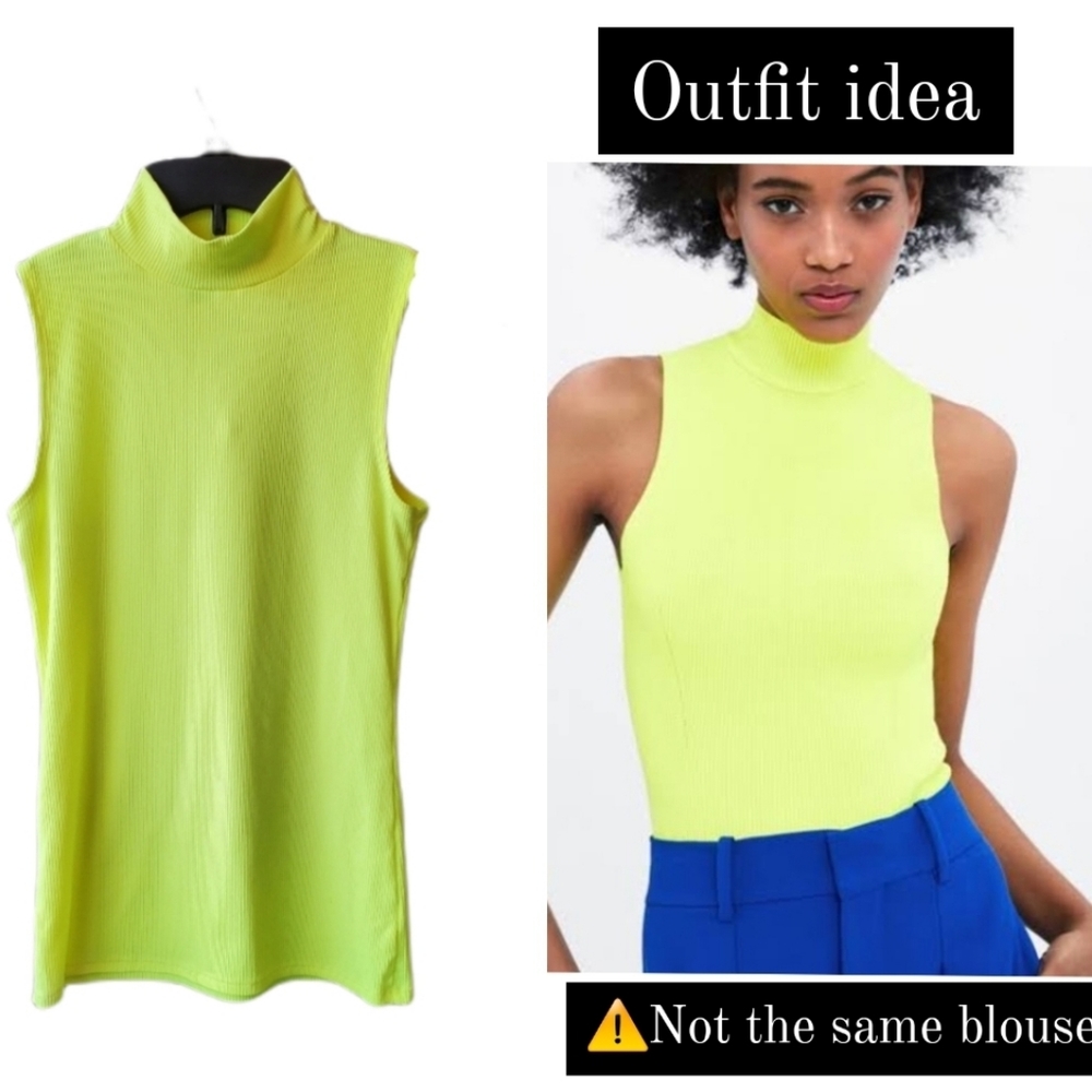 NO BOUNDARIES neon sleeves top SMALL - Picture 10 of 10